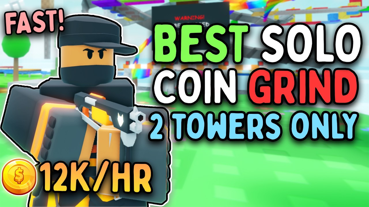(12K/HR) The NEW Best Solo Coin Grind Strat in TDS!