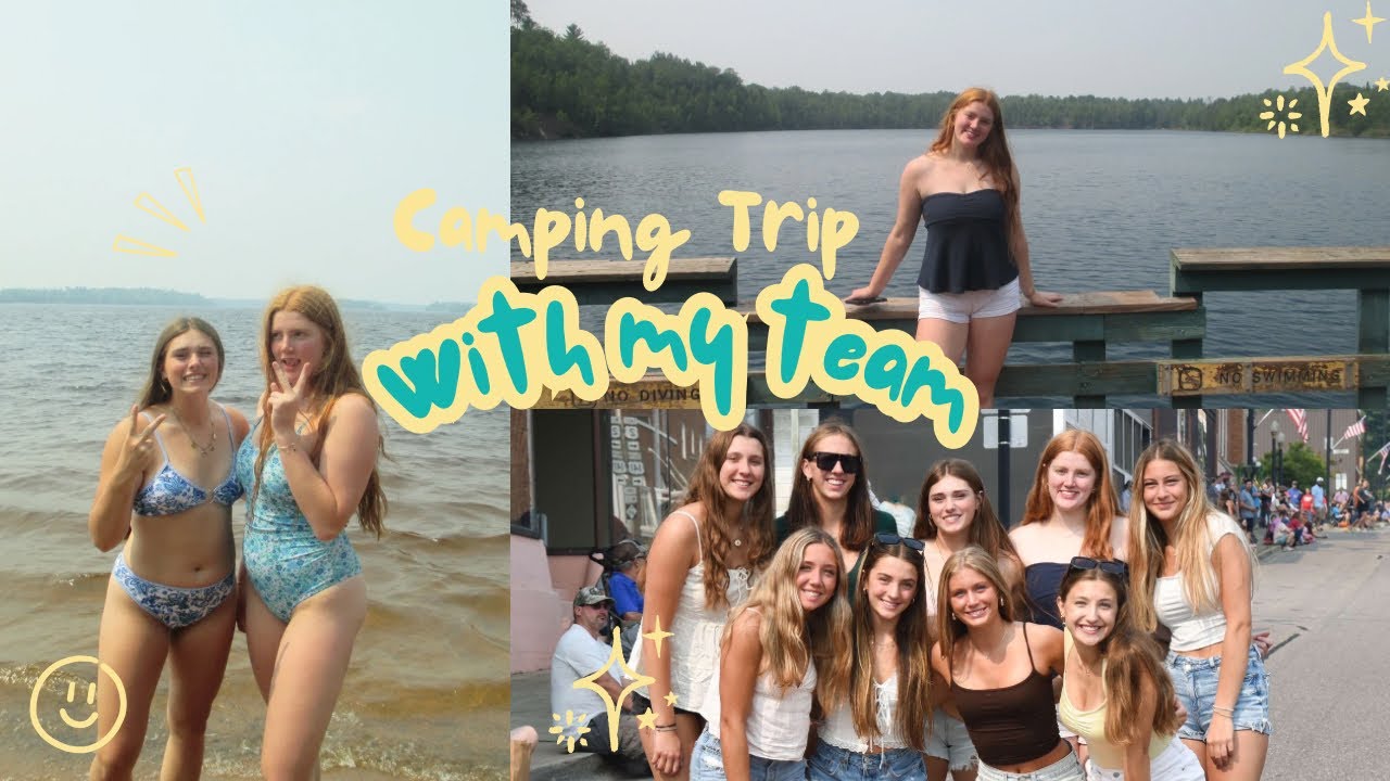 COME CAMPING WITH ME + MY TEAM | festival, lake day, & more!