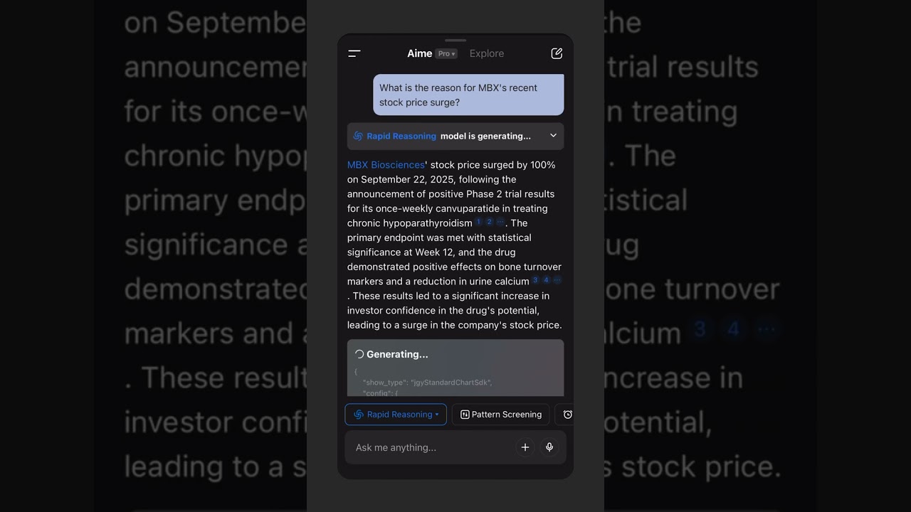 What is the reason for MBX's recent stock price surge? #MBX #surge #stock