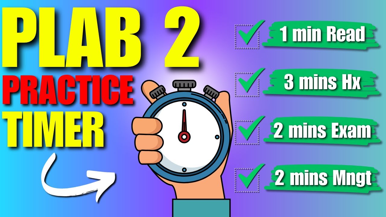 Use this PLAB Practice Timer to Beat PLAB 2 Exam