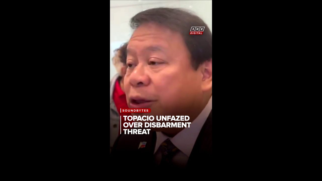 Topacio says not worried over disbarment case over remarks vs Elago | ANC