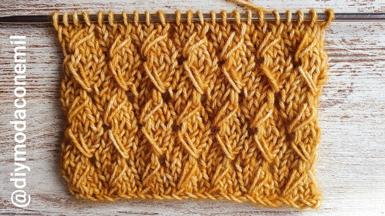 How to knit the spiked stitch tutorial