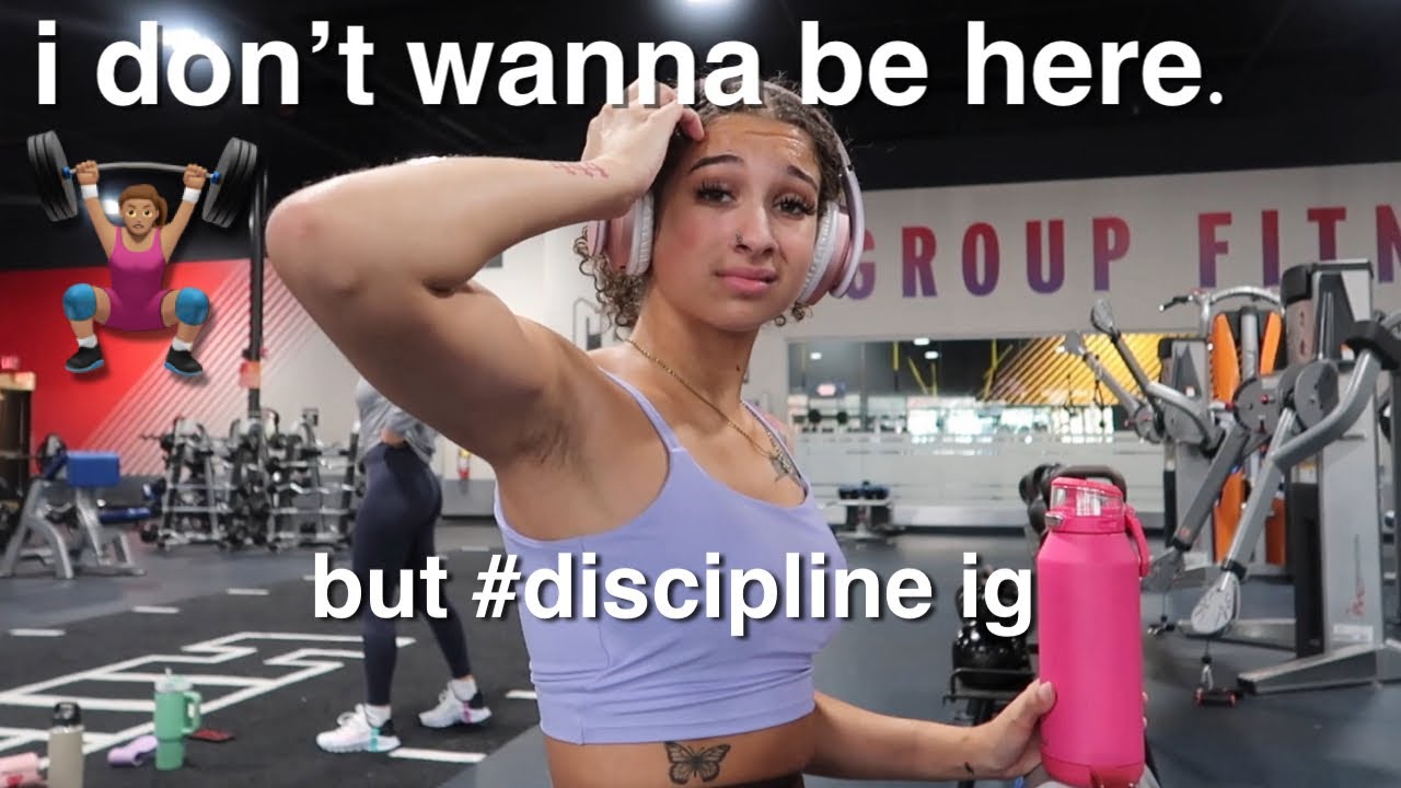 GYM VLOG: working out when I really don't want to...DISCIPLINE BABY 🏋🏽‍♀️ | alyssa howard