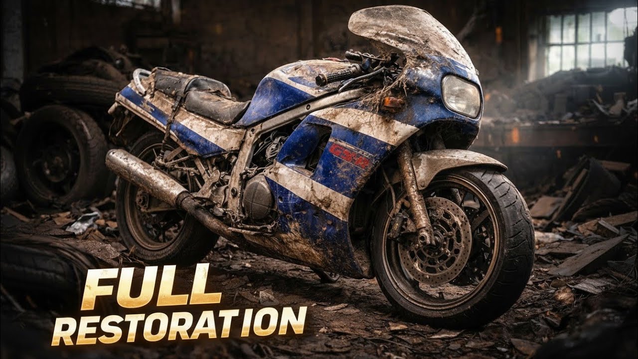I Bought This Abandoned Suzuki GSX-R750 for $150… Full ASMR Restoration