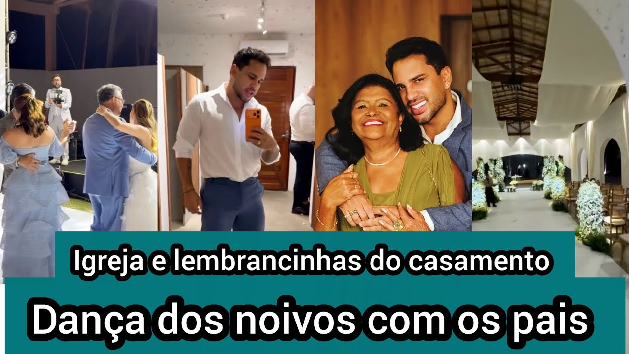 Lucas Guimarães posta as fotos do casamento junto com Maria e momentos da dança dos noivos com pais 
