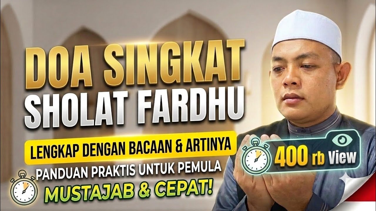 DOA SETELAH SHOLAT FARDHU || Teks Latin dan Artinya, Mudah di Hafal !!