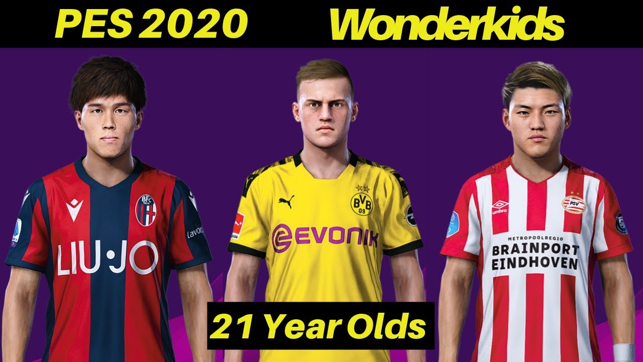Top Wonderkids in PES 20 | REAL FACES | 21 Year Olds