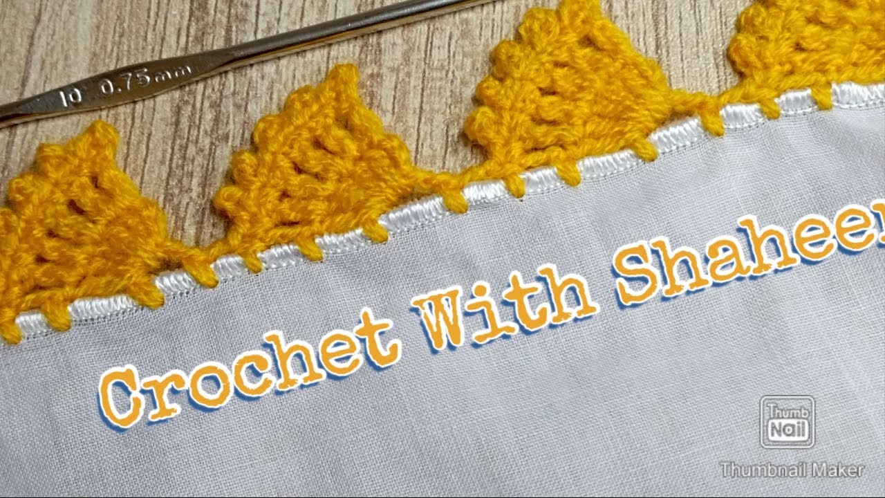 Crochet dupata lace design/ Crochet tutorial 