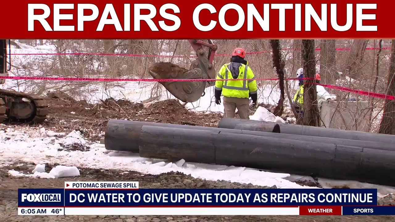 DC Water to give update as Potomac Interceptor repairs continue | FOX 5 AT 6AM