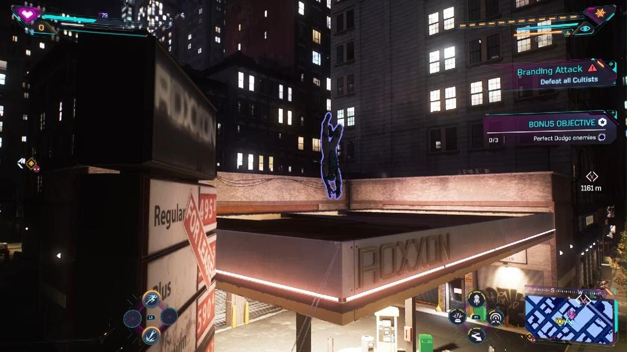 Marvel's Spider-Verse 3: Hunters blind before the abandoned Hotel.