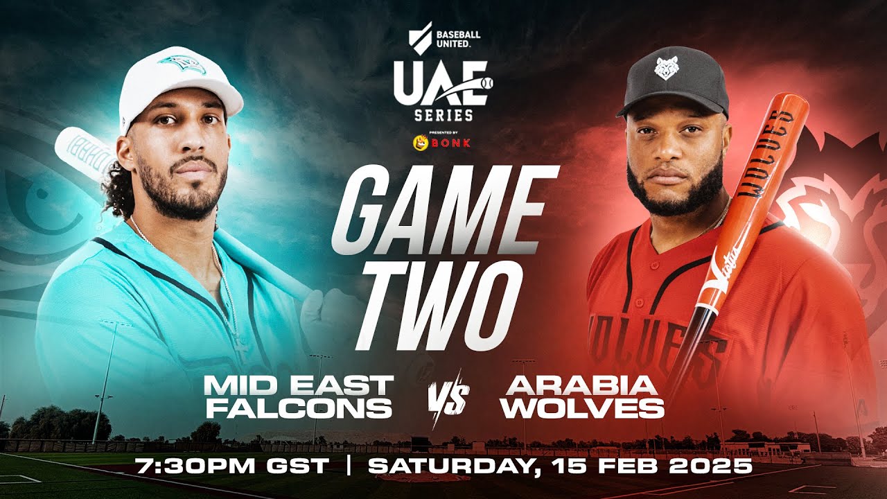 2025 Baseball United UAE Series | Game 2 | Mid East Falcons vs. Arabia Wolves | Full Game