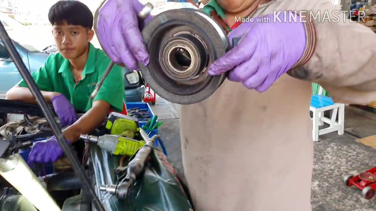 TOYOTA VIGO เปลี่ยนหน้าคลัชแอร์ แบบละเอียด