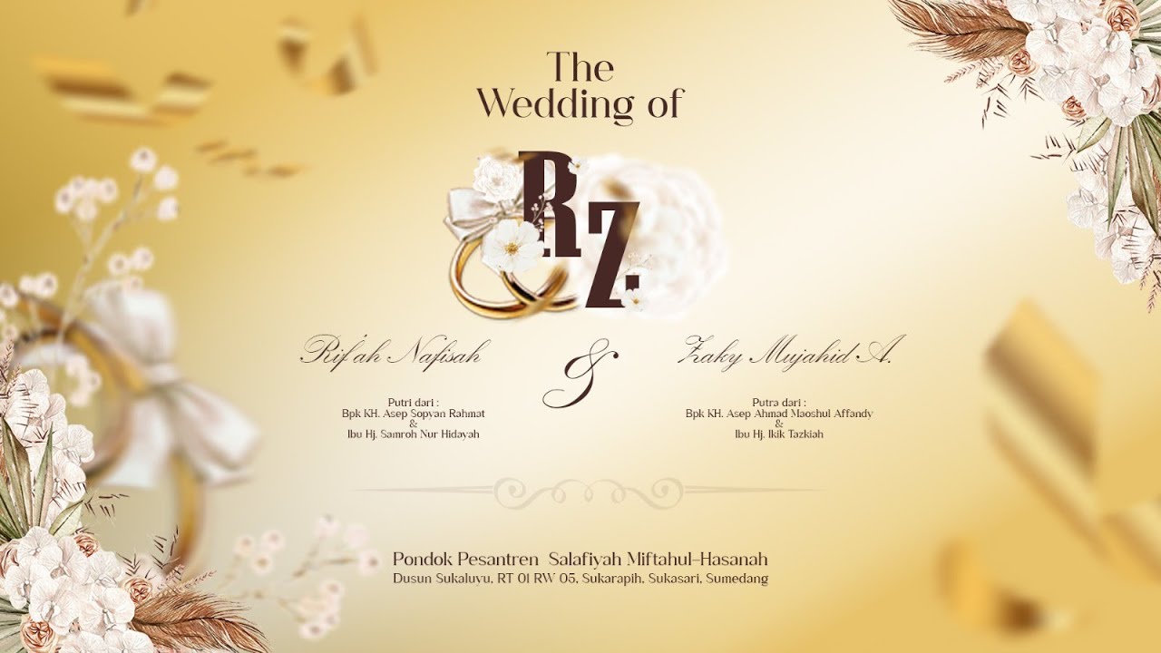 The Wedding of Zaky Mujahid Aff. & Rif'ah Nafisah | 19 Januari 2026/29 Rajab 1447 H | Live Streaming