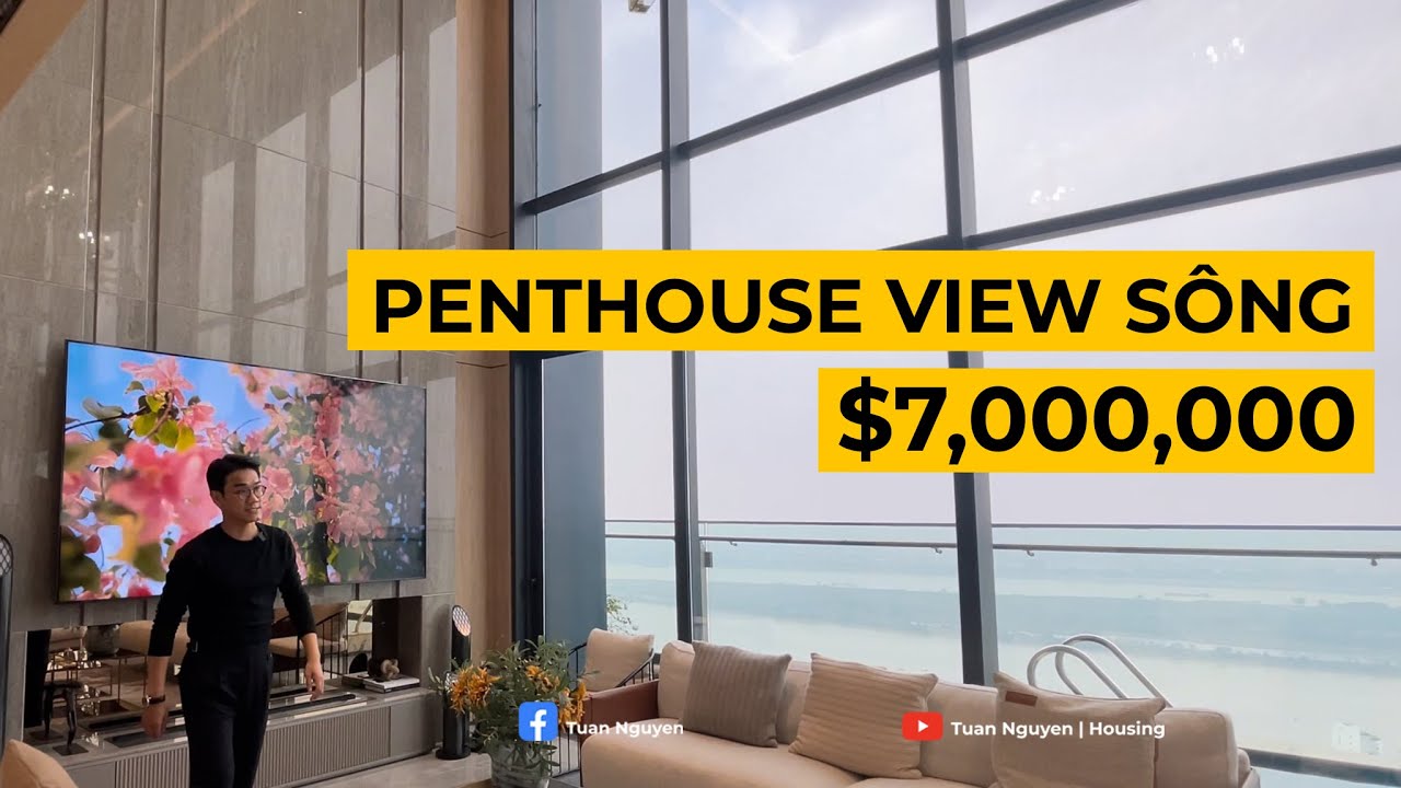 Ngắm toàn cảnh sông Hồng tại căn PENTHOUSE đắt giá bậc nhất Hà Nội | Noble Crystal Tay Ho