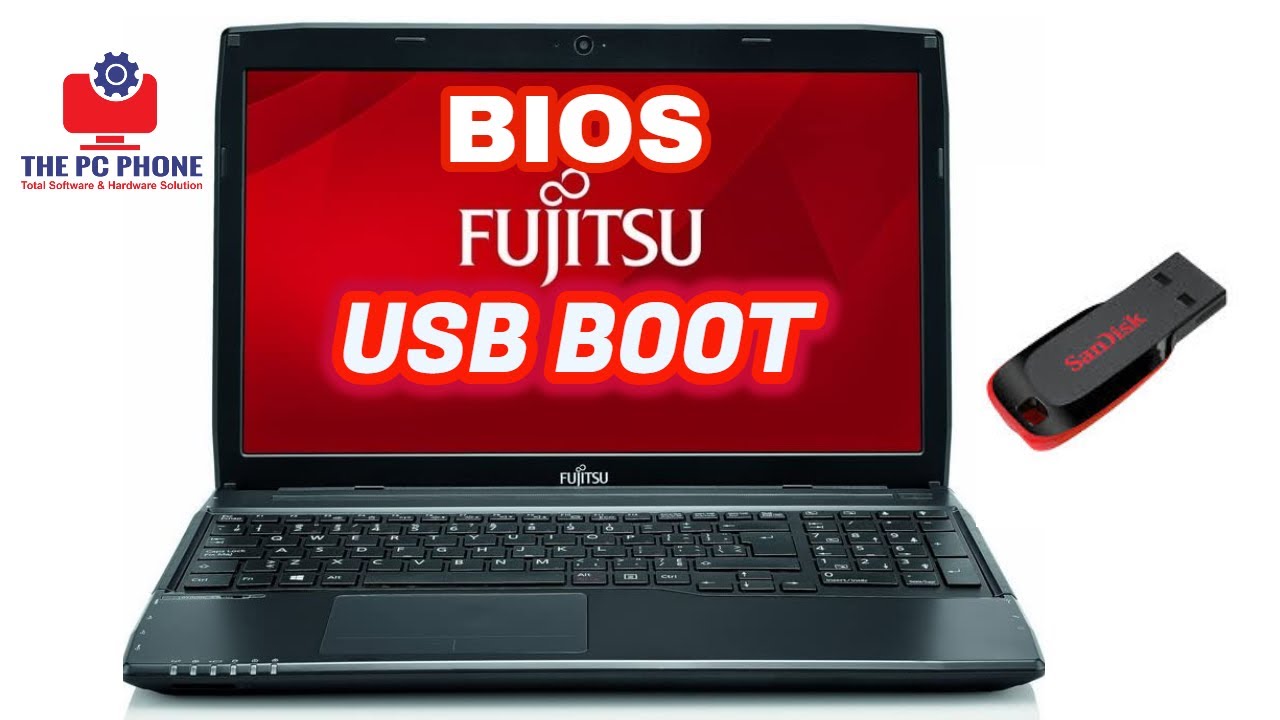 Fujitsu Lifebook A544 BIOS и загрузка через USB
