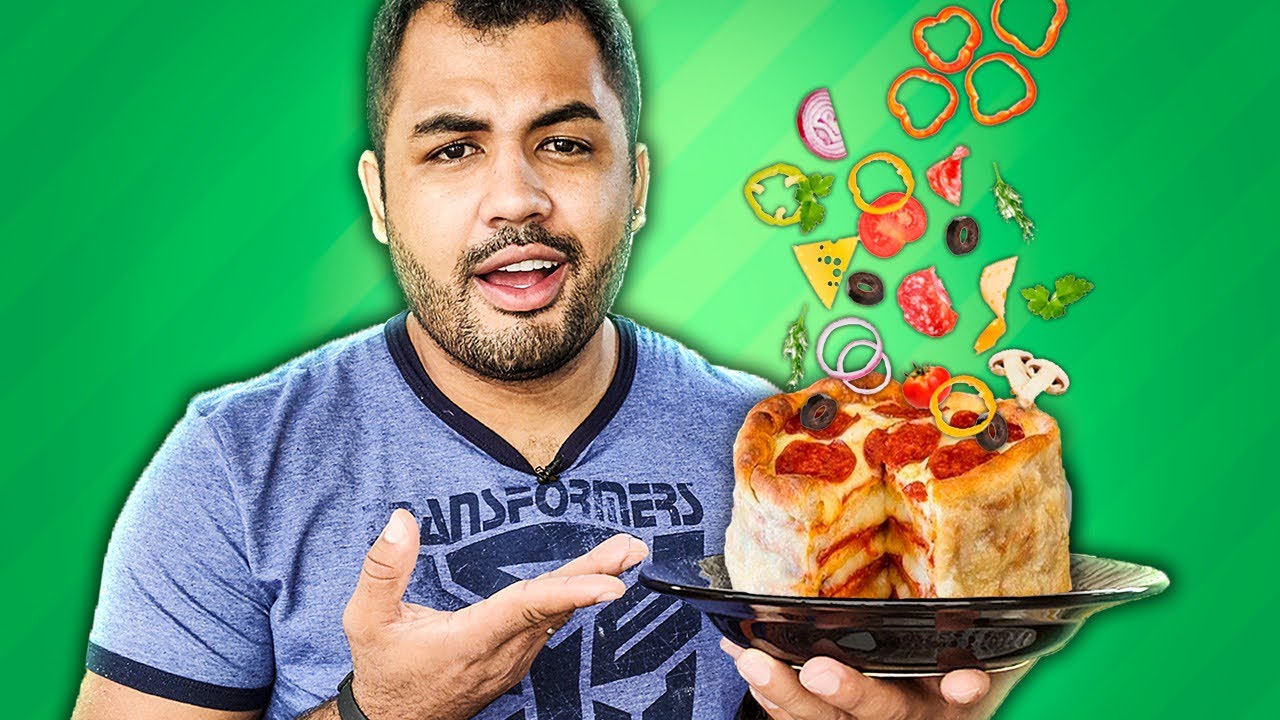 COMO FAZER BOLO DE PIZZA MEGA RECHEADO!