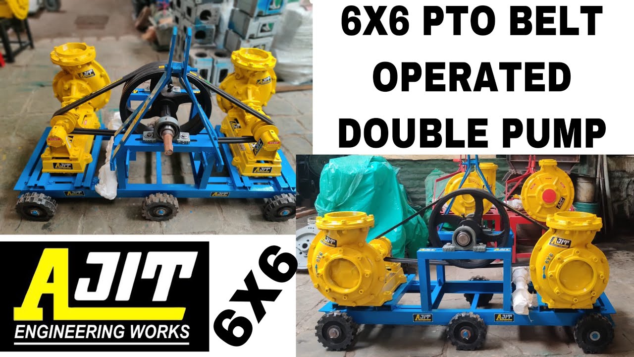 12INCH WATER PUMPS 6X6 DOUBLE PUMP PTO BELT OPERATED |TO BUY  CALL US 📲 09374179133  // 09574962678