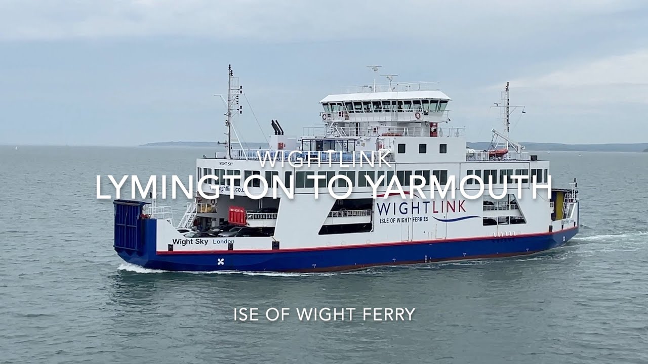 Lymington England to Yarmouth on the Isle of Wight via the Wightlink Ferry
