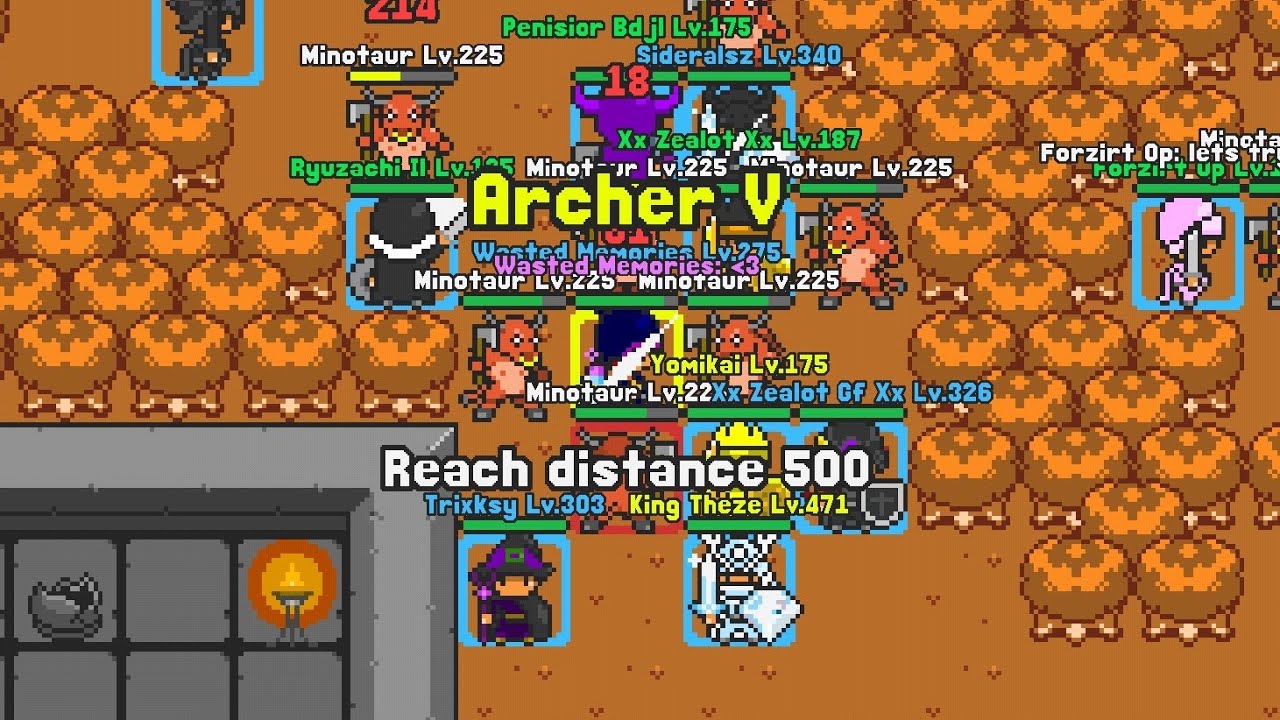Progression  || Rucoy Online || 350-500 Distance