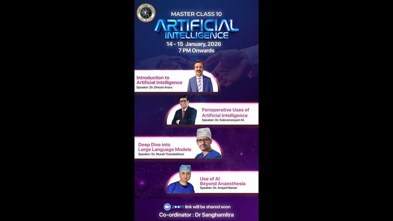 MASTERCLASS 10.   ARTIFICIAL INTELLIGENCE SESSION 1