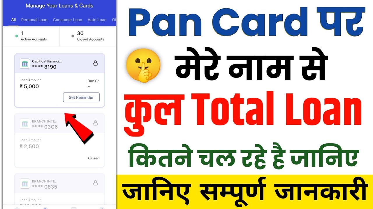 PAN Card पर कितना Loan चल रहा है कैसे पता करें | Check How Many Loans Are Linked to Your PAN Card