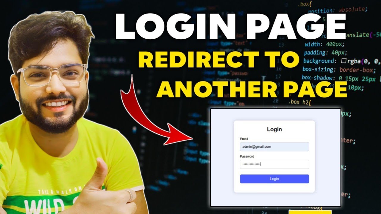 Redirect to Another Page After Login | Complete Guide for Beginners 🔥🚀