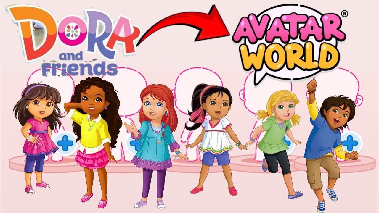 WOW‼️ HOW TO CREATE DORA AND FRIENDS IN AVATAR WORLD #avatarworld 