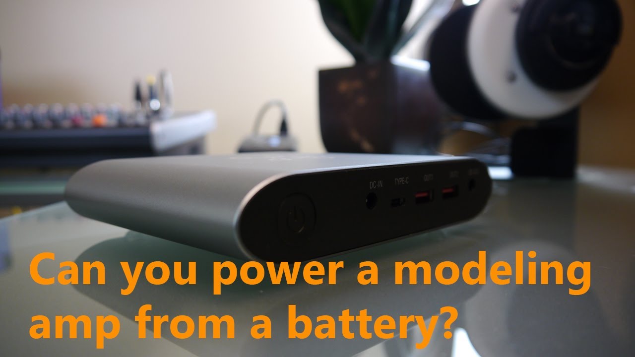 Power a digital modeler from a battery