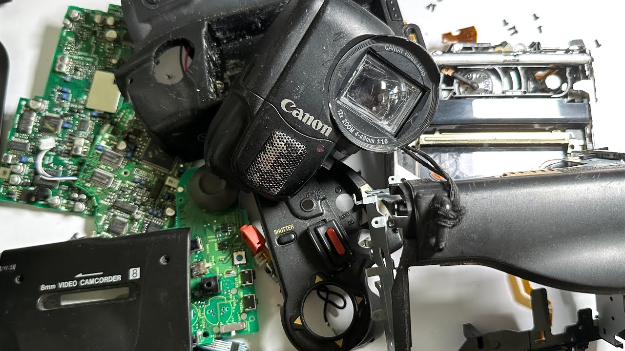 Canon 8mm camcorder teardown