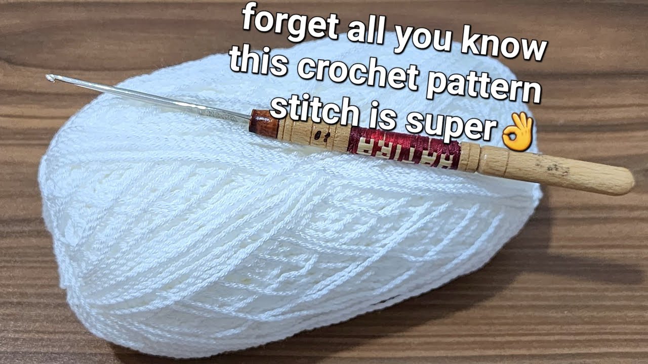 Забудьте все, что вы знали, этот узор вязания крючком супер👌