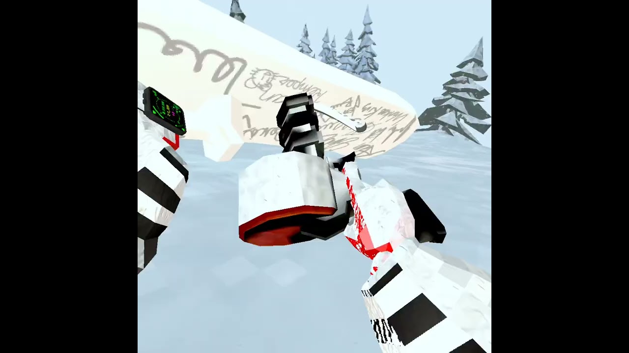 Going snowboarding in animal company 