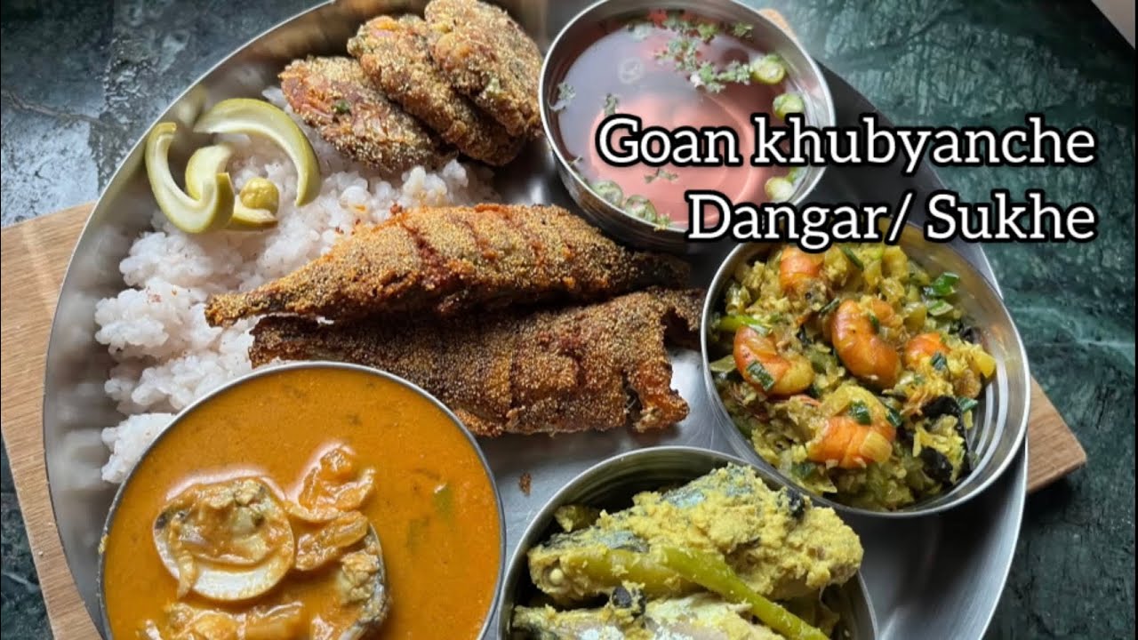 Goan khube kodi, Sungta sukhe and Bangda Fry #goanrecipe #goanfood #goancurry #fishfry 