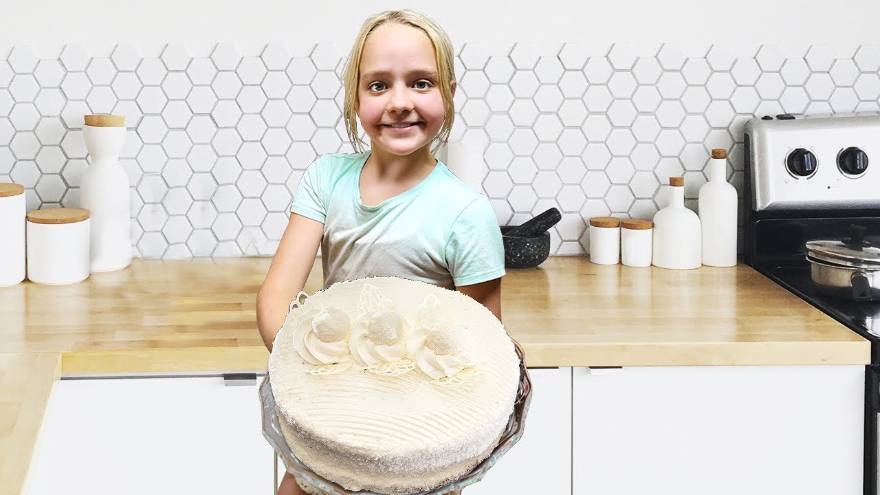 Baking a Coconut Cake for Grandpa's Birthday