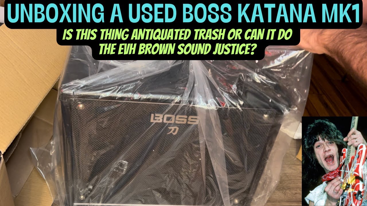 Unboxing A Used Boss Katana MK1 And Seeing If It Can Reproduce The Van Halen Brown Sound!