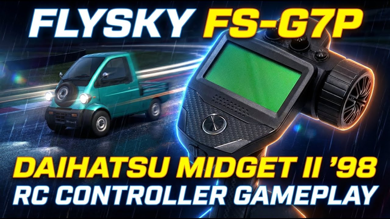 Flysky FS-G7P - Daihatsu Midget II '98 - Gran Turismo 4 - PS2 - RC Controller Gameplay (POV)