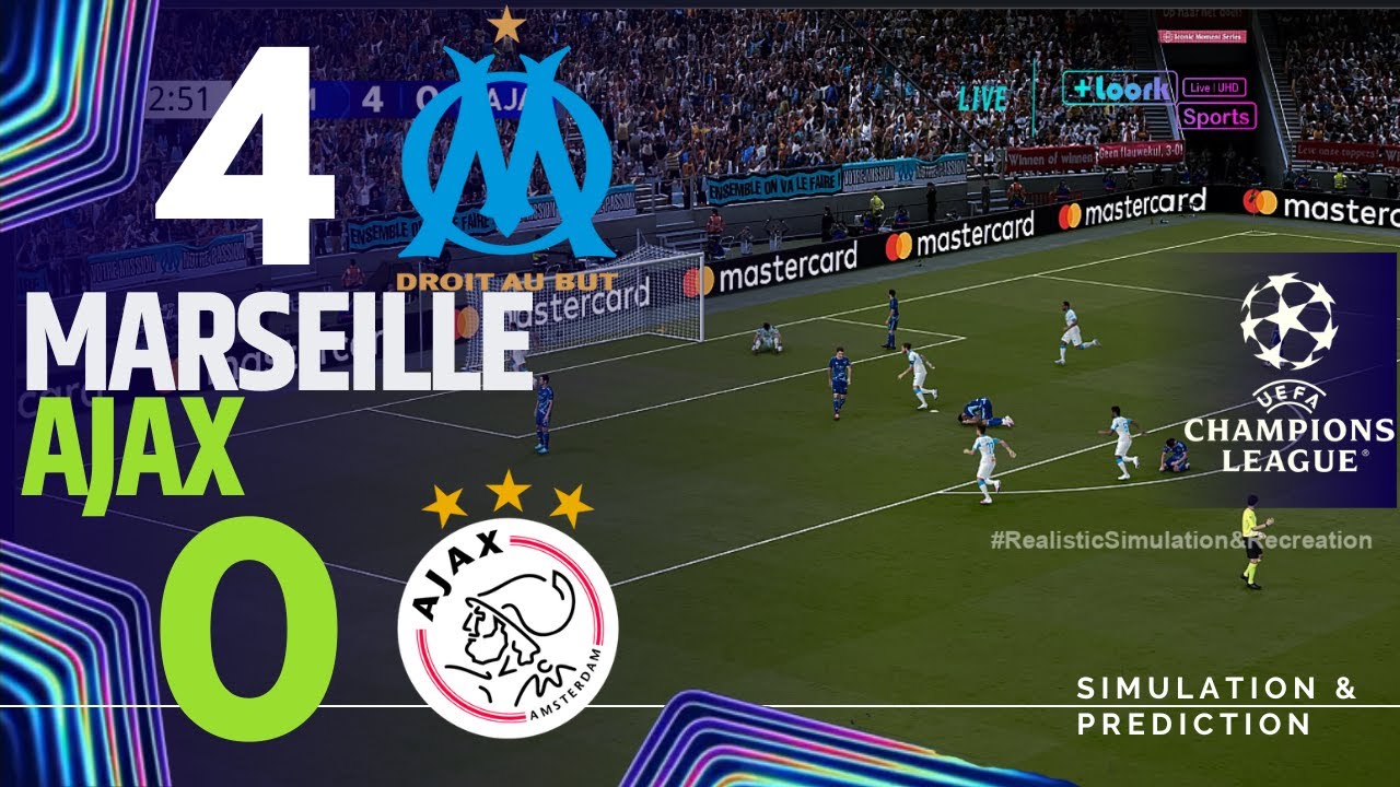 MARSEILLE 4-0 AJAX : R&eacute;sum&eacute; / Ligue des champions de l'UEFA 25-26  / Simulation de jeux vid&eacute;o