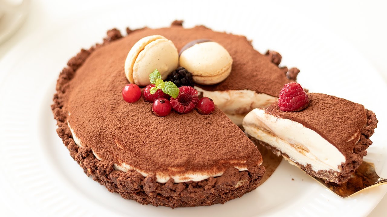 ティラミスタルトの作り方 Eggless Tiramisu Tart＊Without oven recipe｜HidaMari Cooking
