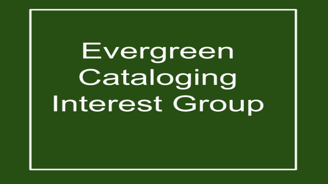 Cataloging Interest Group 2025.09.09