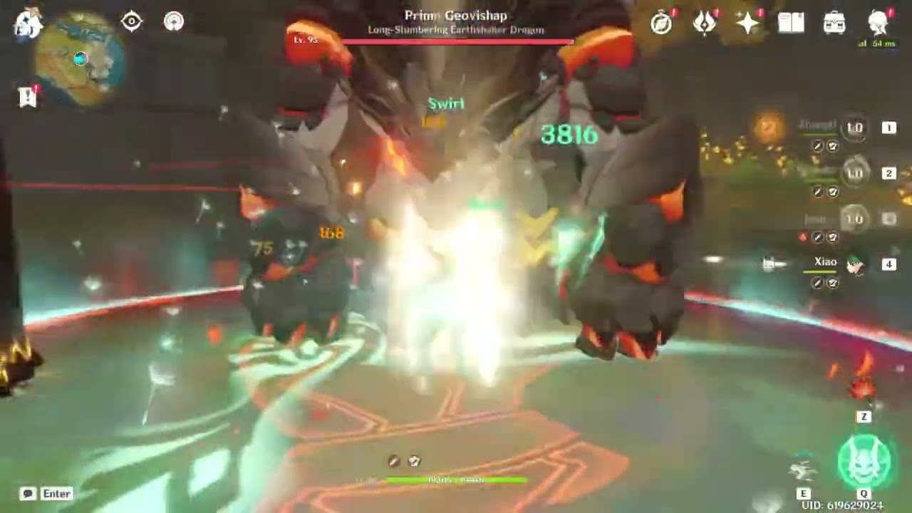 big 100k xiao plunges