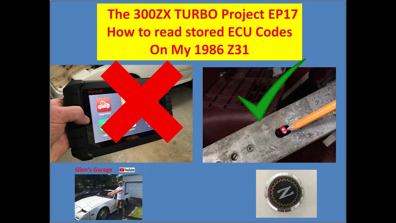 The 300ZX TURBO Project  *EP17* How to read codes stored on the ECU in my 1986 Z31