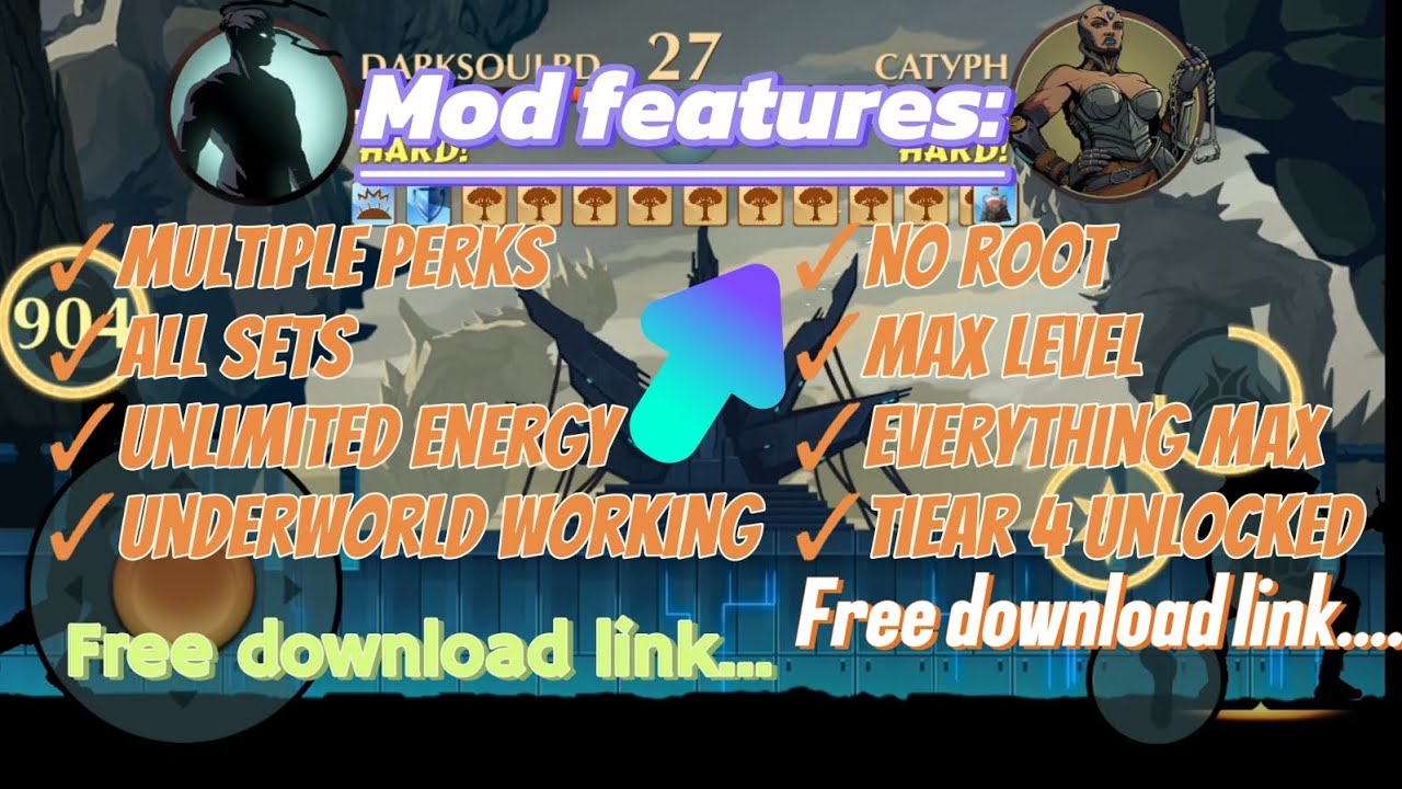 Shadow fight 2 mod apk v2.41.6 I Multiple perks + Everything unlocked |I Free download link.........