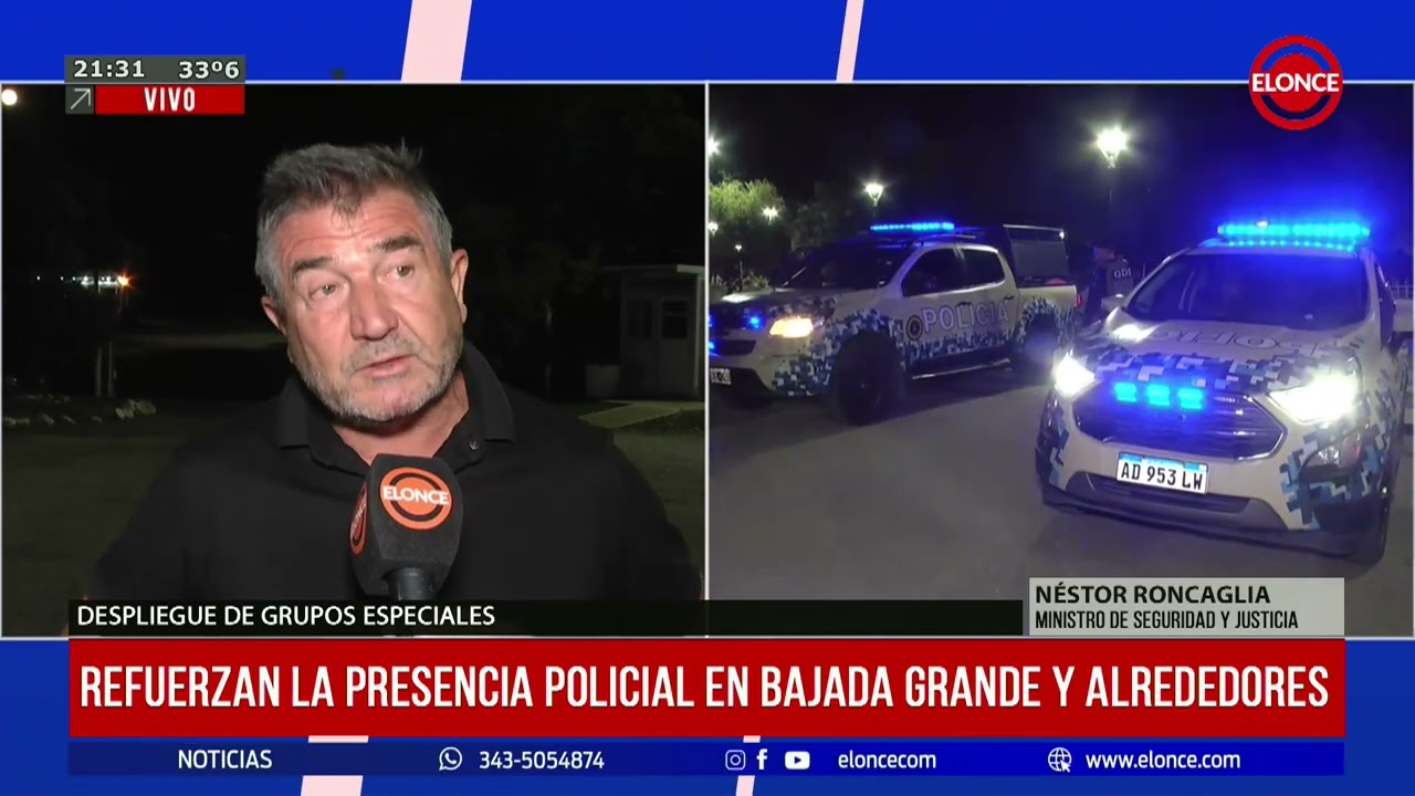 Refuerzan la presencia policial en Bajada Grande