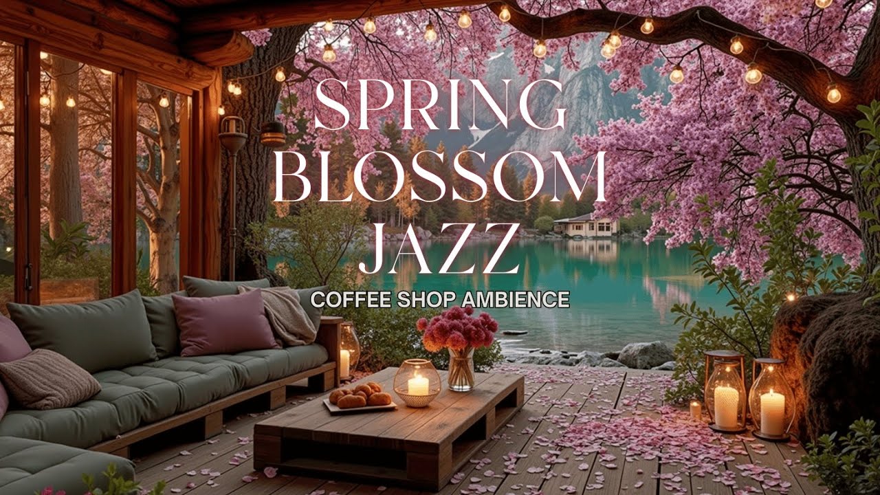 Spring Blossom Jazz | Атмосфера кофейни для расслабляющей музыки для работы и учебы