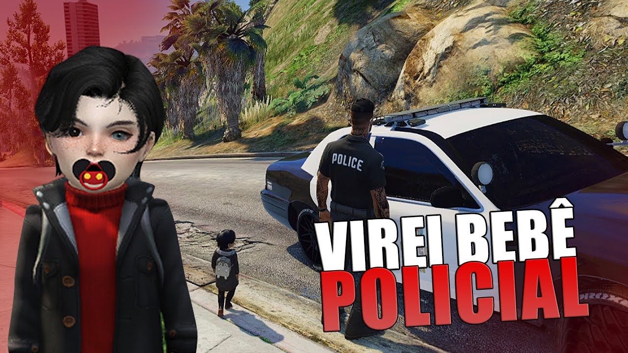 UM DIA DE POLICIAL COM MEU PAI (GTA RP) | BEBÊ EMMET
