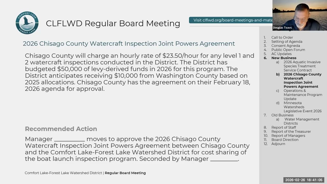 February 26, 2026 - Regular Board Meeting