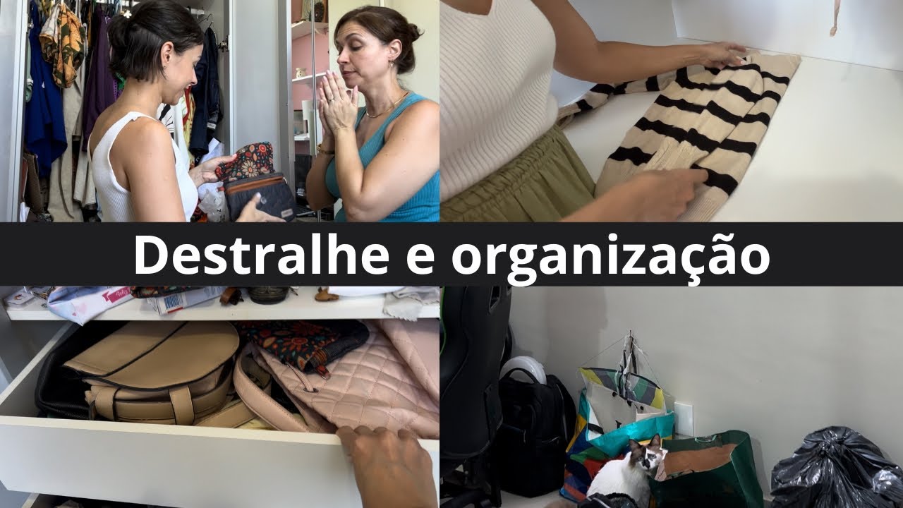 Destralhe e organização do guarda roupa | minimalismo na prática
