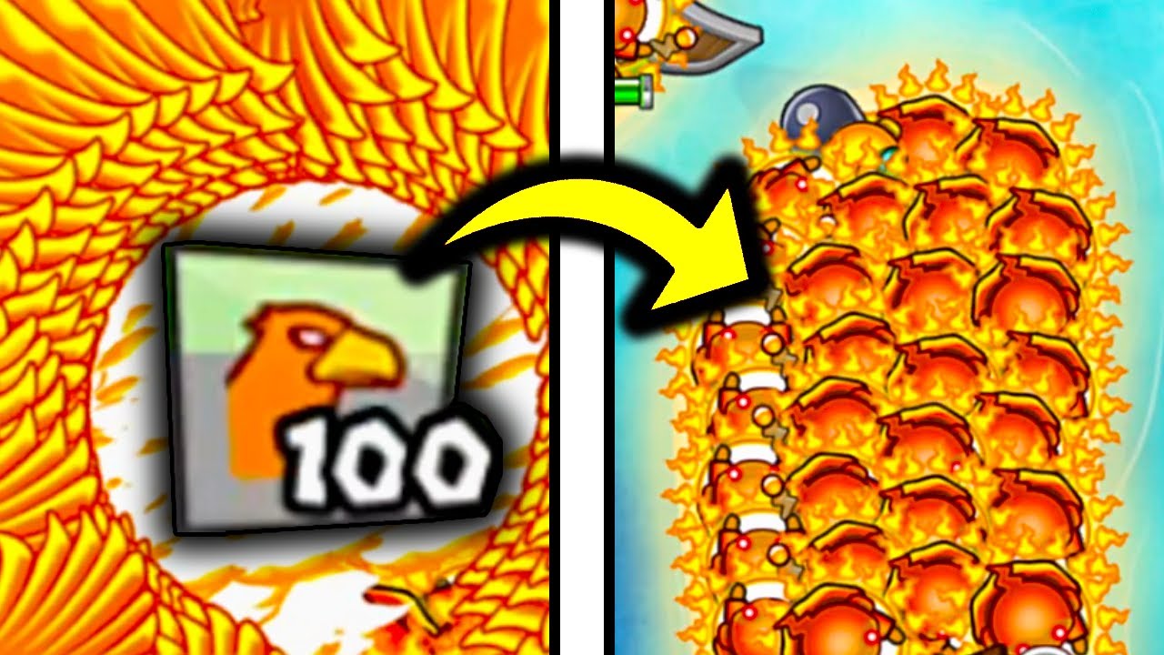 So I got 100+ Phoenixes in the HIGHEST arena... (Bloons TD Battles)