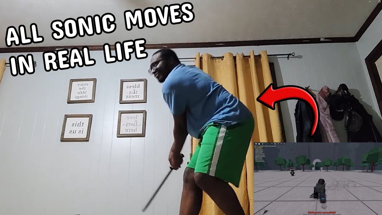 All Sonic Moves In REAL LIFE - Roblox Strongest Battlegrounds