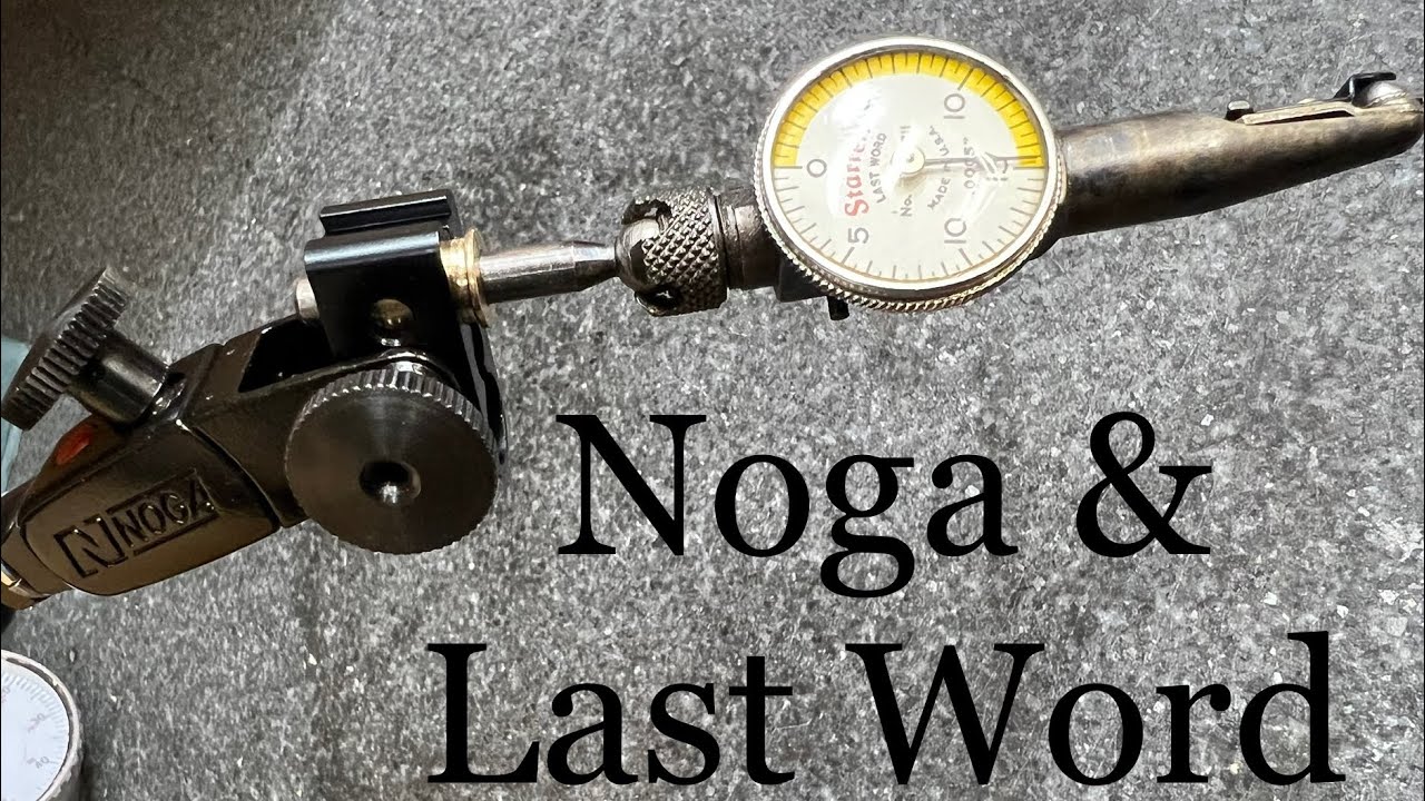 Machining a brass collar to shim my Noga mount to work with a Starrett Last Word dial indicator