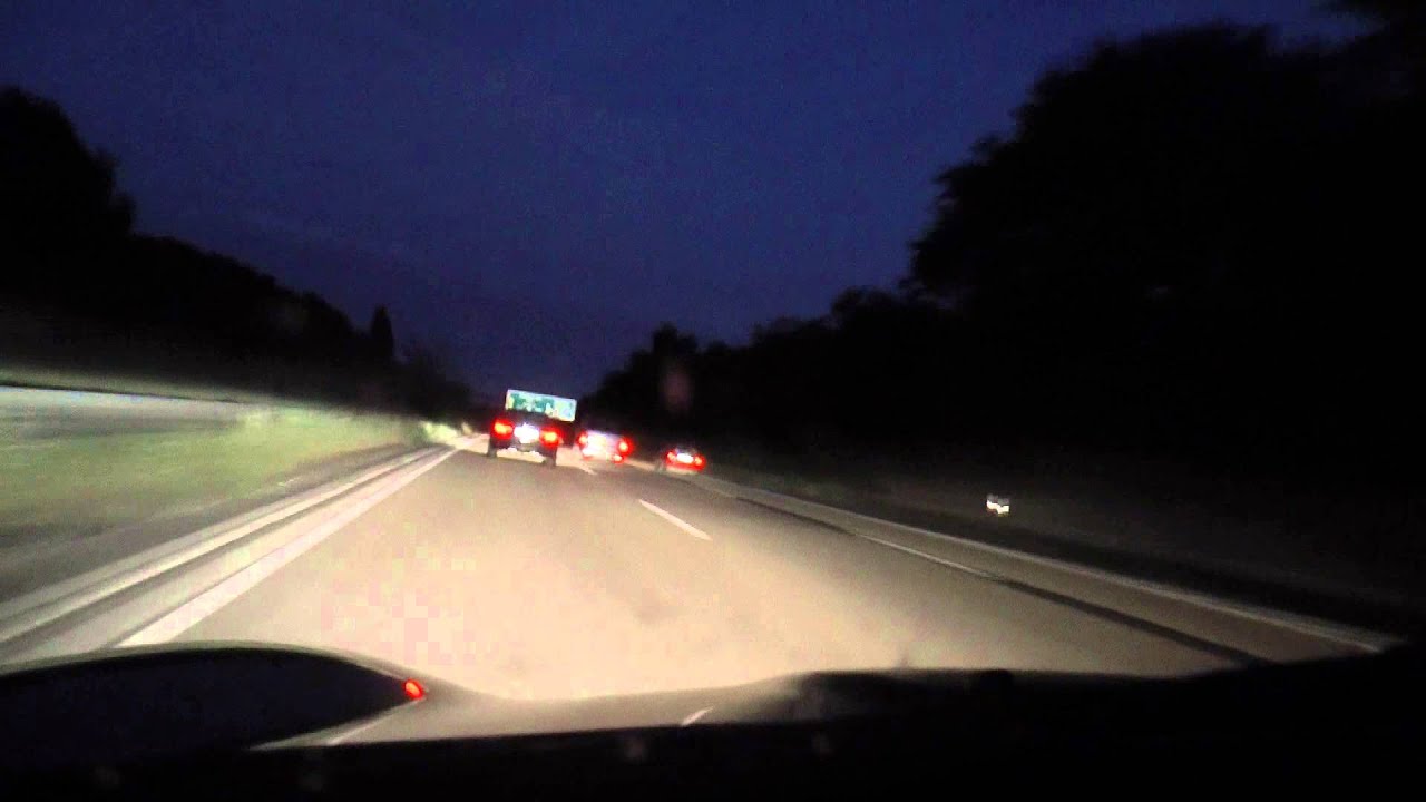 Autobahnfahrt #002 - A3 vom Kreuz Hilden zum Kreuz Leverkusen (Nachtfahrt) (HD)